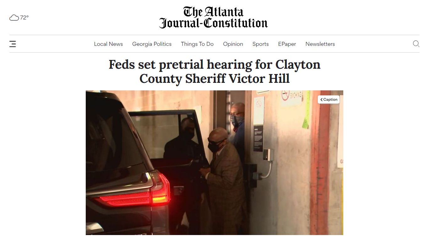 Feds set pretrial hearing for Clayton County Sheriff Victor Hill