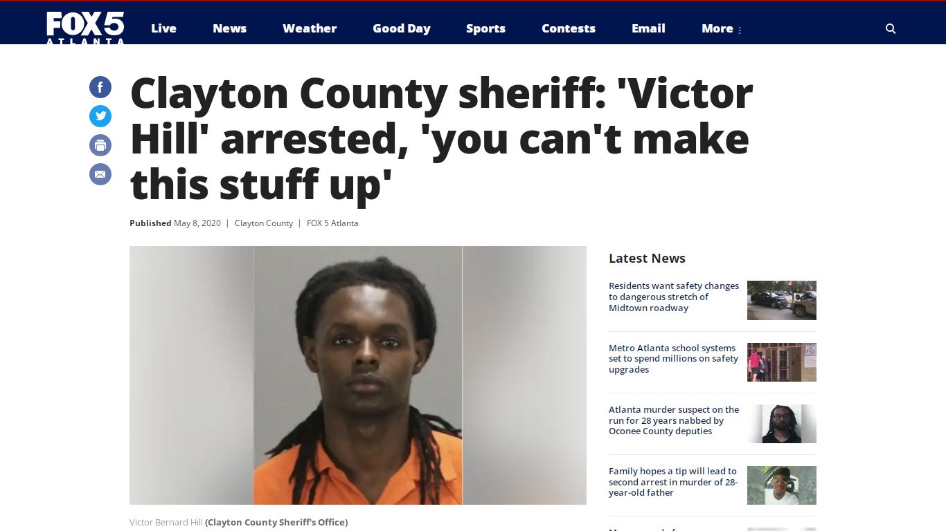Clayton County sheriff: 'Victor Hill' arrested, 'you can't make this ...