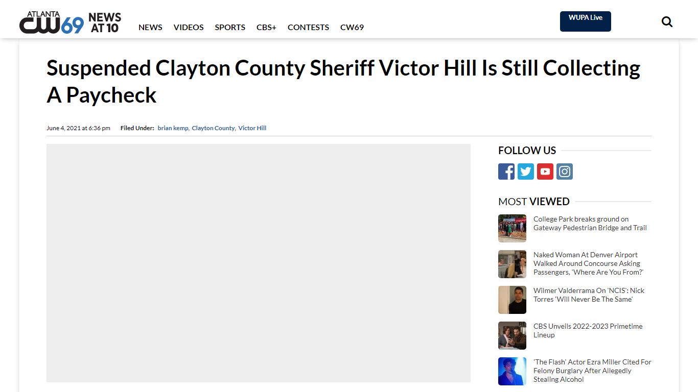 Suspended Clayton County Sheriff Victor Hill Is Still Collecting A ...