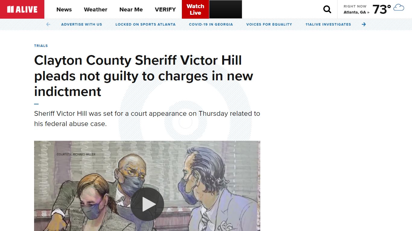 Victor Hill Clayton County sheriff pleads not guilty new charges ...